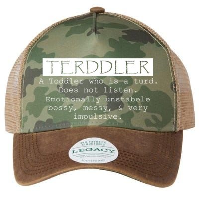 Terddler A Toddler Who Is A Turd Can Not Listen Legacy Tie Dye Trucker Hat