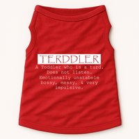 Terddler A Toddler Who Is A Turd Can Not Listen Doggie Tank