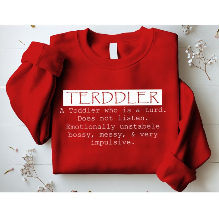 Terddler A Toddler Who Is A Turd Can Not Listen Sweatshirt