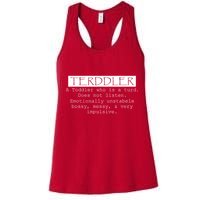 Terddler A Toddler Who Is A Turd Can Not Listen Womens Tank Top