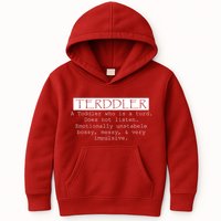 Terddler A Toddler Who Is A Turd Can Not Listen Kids Hoodie