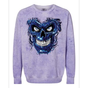 Terminator Skull Colorblast Crewneck Sweatshirt