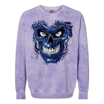 Terminator Skull Colorblast Crewneck Sweatshirt