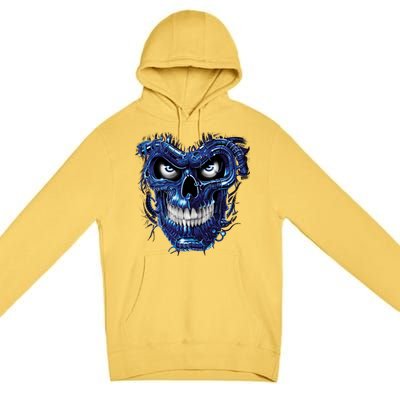 Terminator Skull Premium Pullover Hoodie