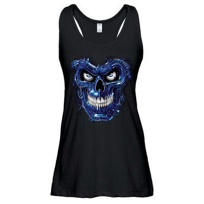 Terminator Skull Ladies Essential Flowy Tank