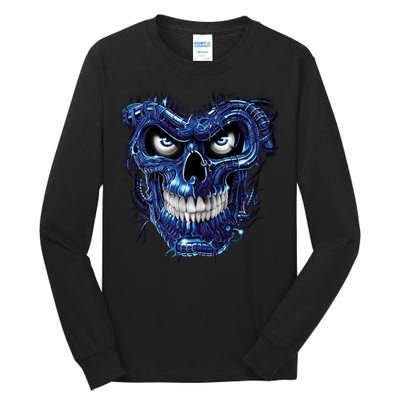 Terminator Skull Tall Long Sleeve T-Shirt