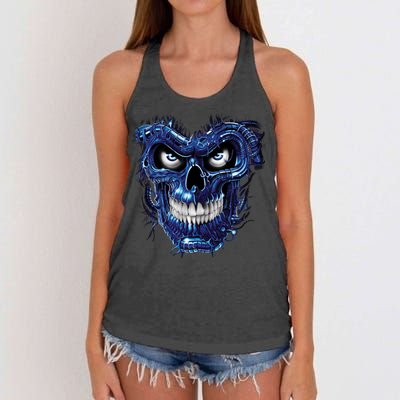 Terminator Skull Women's Knotted Racerback Tank