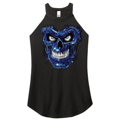 Terminator Skull Women’s Perfect Tri Rocker Tank