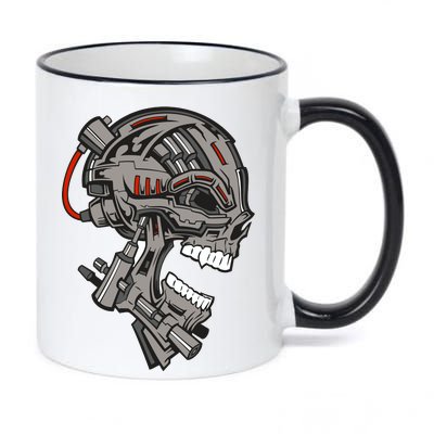 Terminator Skull Gun Head 11oz Black Color Changing Mug