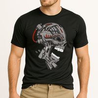 Terminator Skull Gun Head Performance Shirt