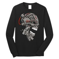 Terminator Skull Gun Head Long Sleeve Shirt