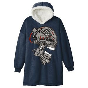 Terminator Skull Gun Head Hooded Wearable Blanket