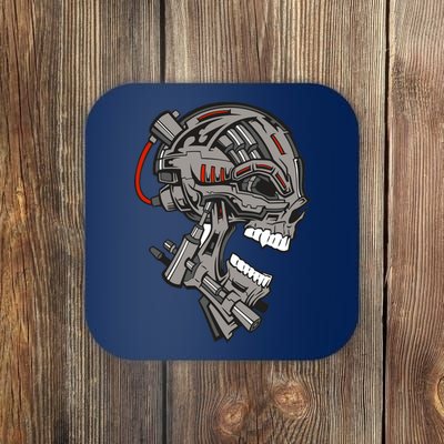 Terminator Skull Gun Head Coaster