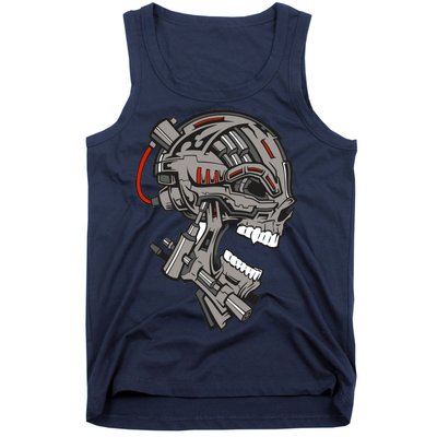 Terminator Skull Gun Head Tank Top