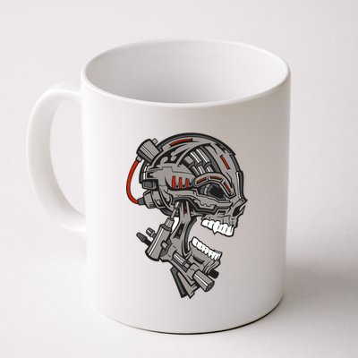 Terminator Skull Gun Head Coffee Mug