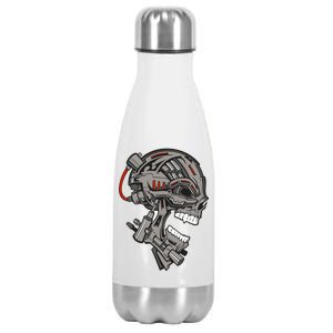 Terminator Skull Gun Head Stainless Steel Insulated Water Bottle