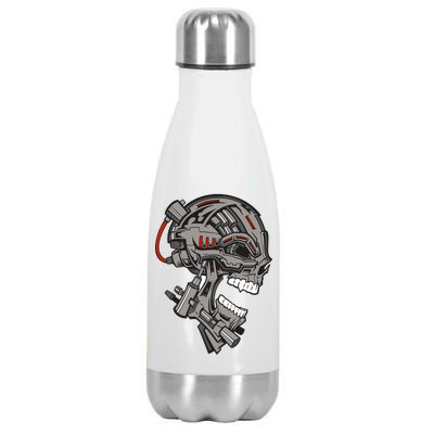 Terminator Skull Gun Head Stainless Steel Insulated Water Bottle