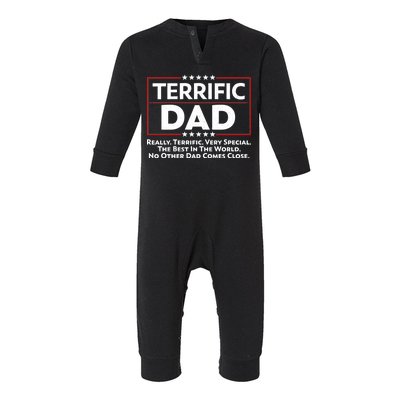 Terrific Dad Fathers Day Infant Fleece One Piece