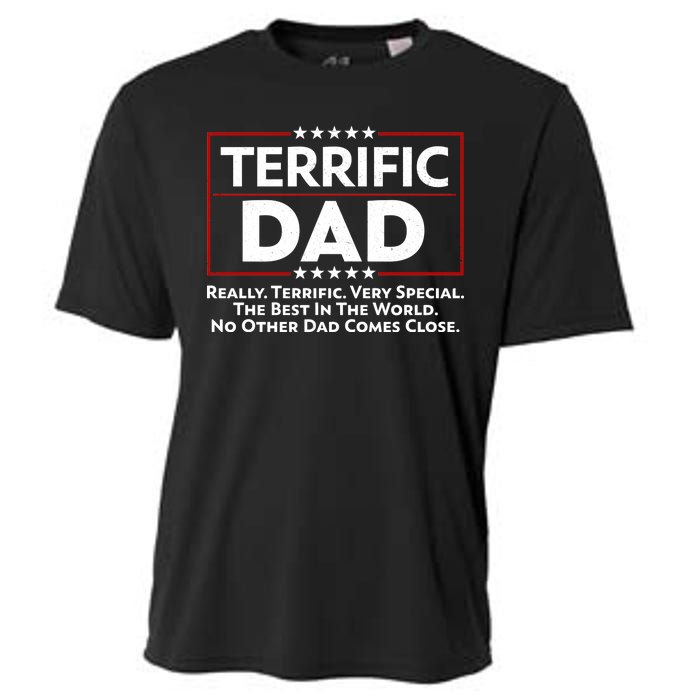 Terrific Dad Fathers Day Cooling Performance Crew T-Shirt