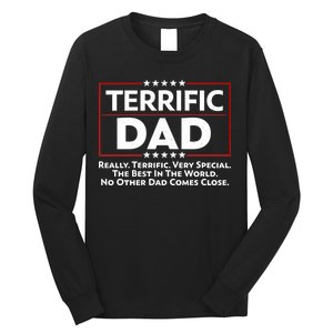 Terrific Dad Fathers Day Long Sleeve Shirt