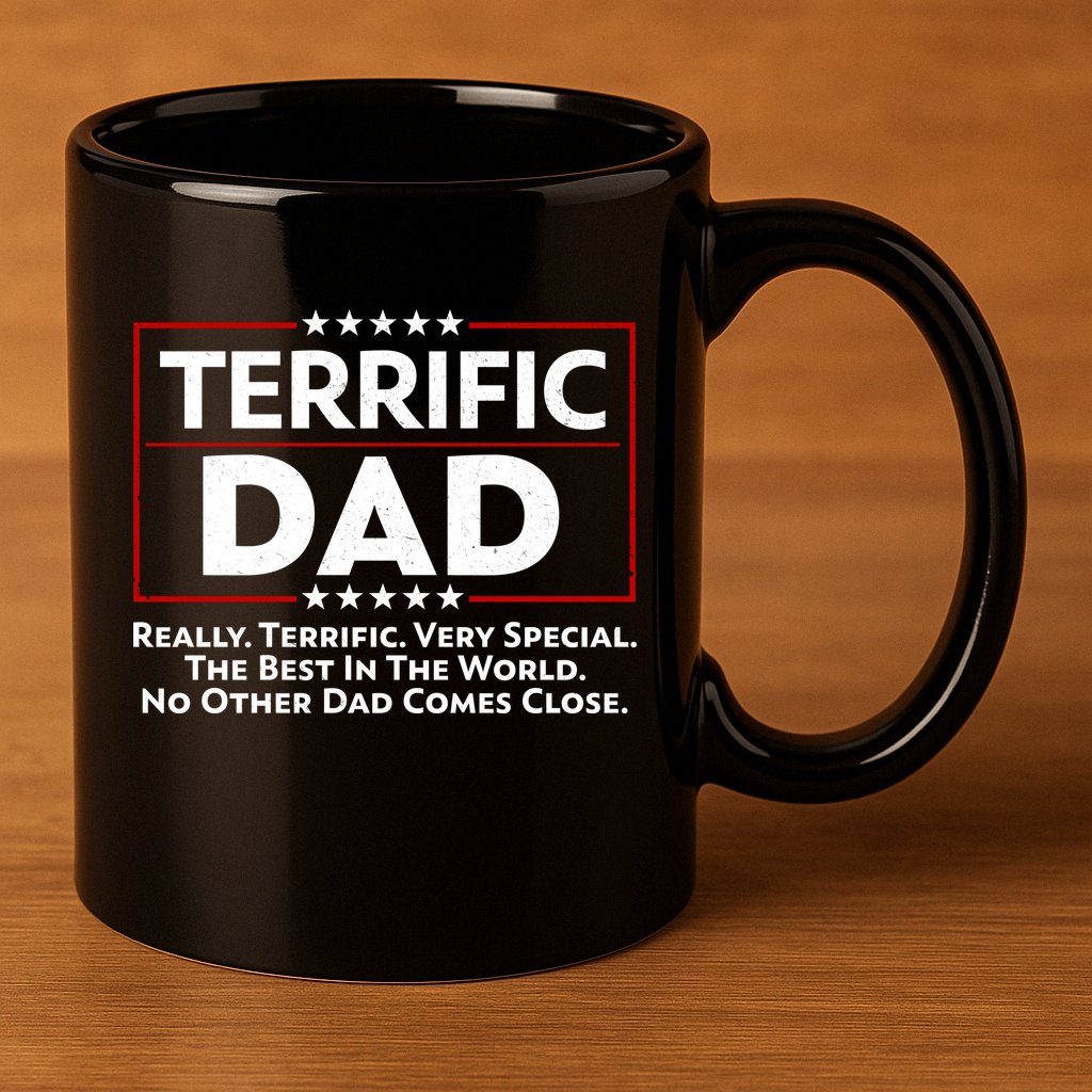 Terrific Dad Fathers Day 11oz C Handle Ceramic Mug