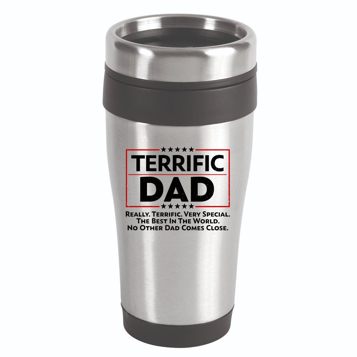 Terrific Dad Fathers Day 16oz Travel Tumbler