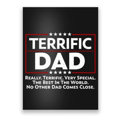 Terrific Dad Fathers Day Poster