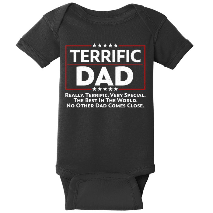 Terrific Dad Fathers Day Baby Bodysuit