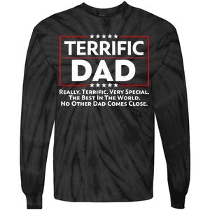 Terrific Dad Fathers Day Tie-Dye Long Sleeve Shirt