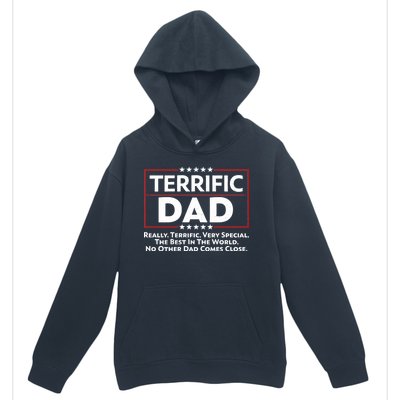 Terrific Dad Fathers Day Urban Pullover Hoodie