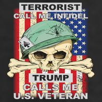 Terrorist Call Me Infidel Trump Calls Me US Veteran 11oz C Handle Ceramic Mug