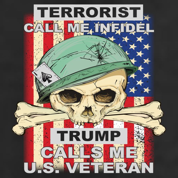 Terrorist Call Me Infidel Trump Calls Me US Veteran 11oz C Handle Ceramic Mug