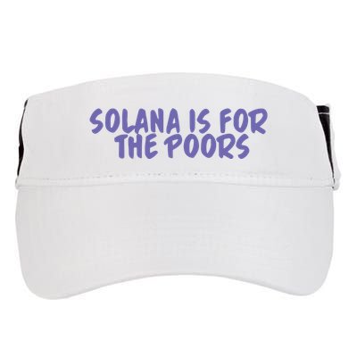 Tmas Eth Solana Is For The Poors Adult Drive Performance Visor