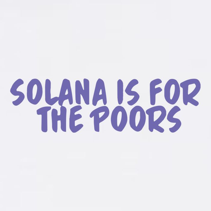 Tmas Eth Solana Is For The Poors Golf Towel