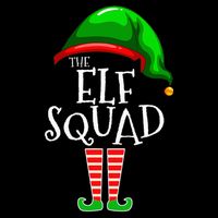 The Elf Squad Family Matching Group Christmas Stripe Pom Pom Beanie