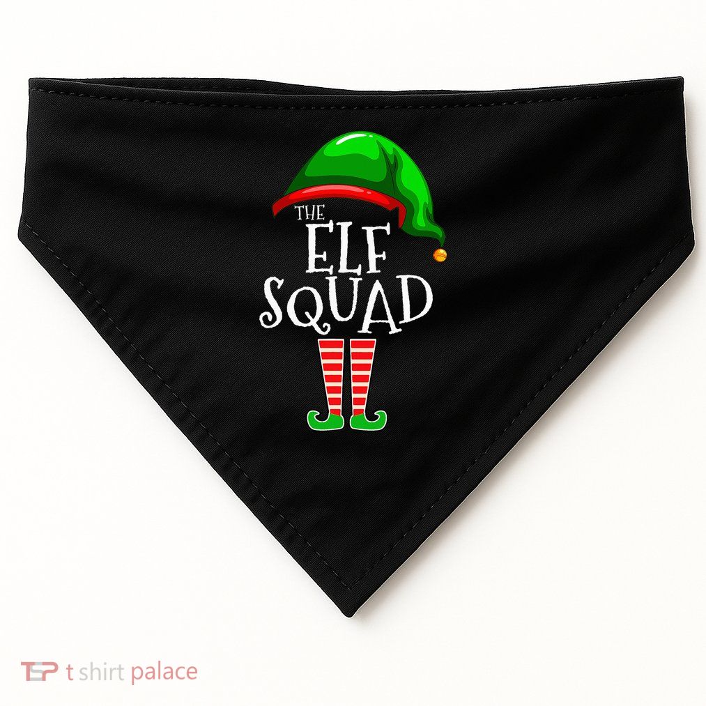 The Elf Squad Family Matching Group Christmas USA-Made Doggie Bandana