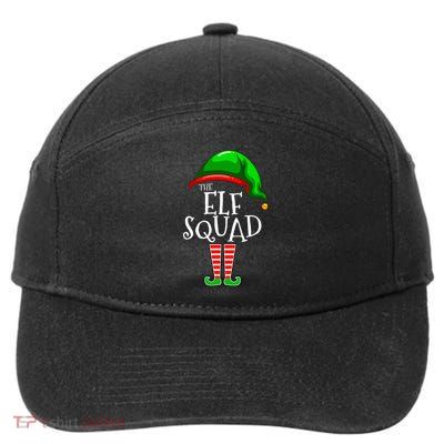 The Elf Squad Family Matching Group Christmas 7-Panel Snapback Hat