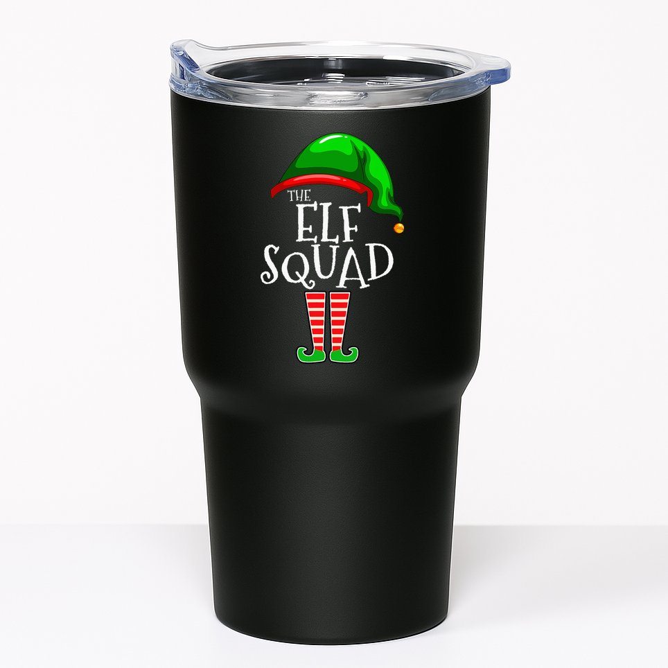 The Elf Squad Family Matching Group Christmas Tumbler