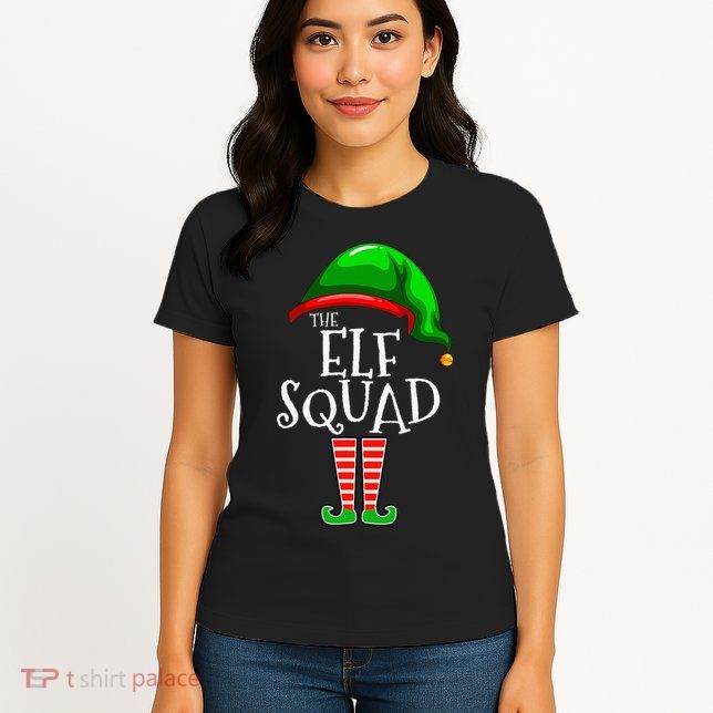 The Elf Squad Family Matching Group Christmas Womens T-Shirt