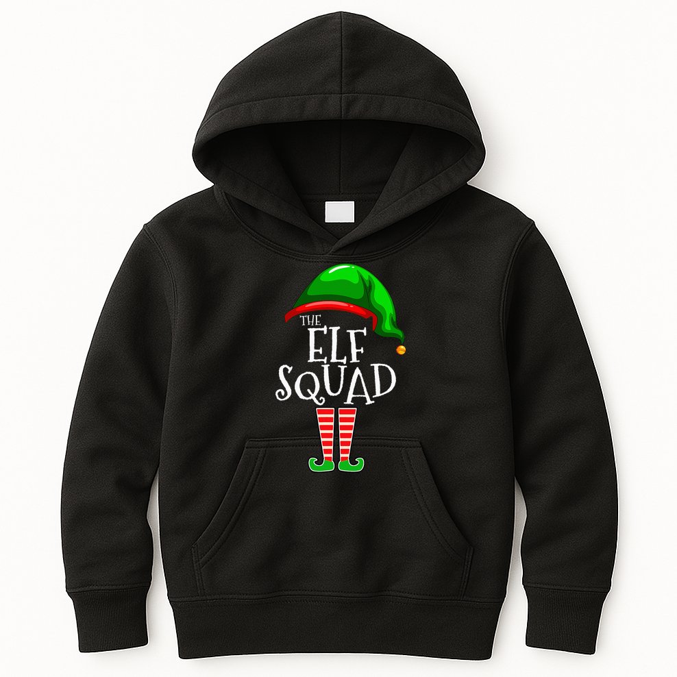 The Elf Squad Family Matching Group Christmas Kids Hoodie