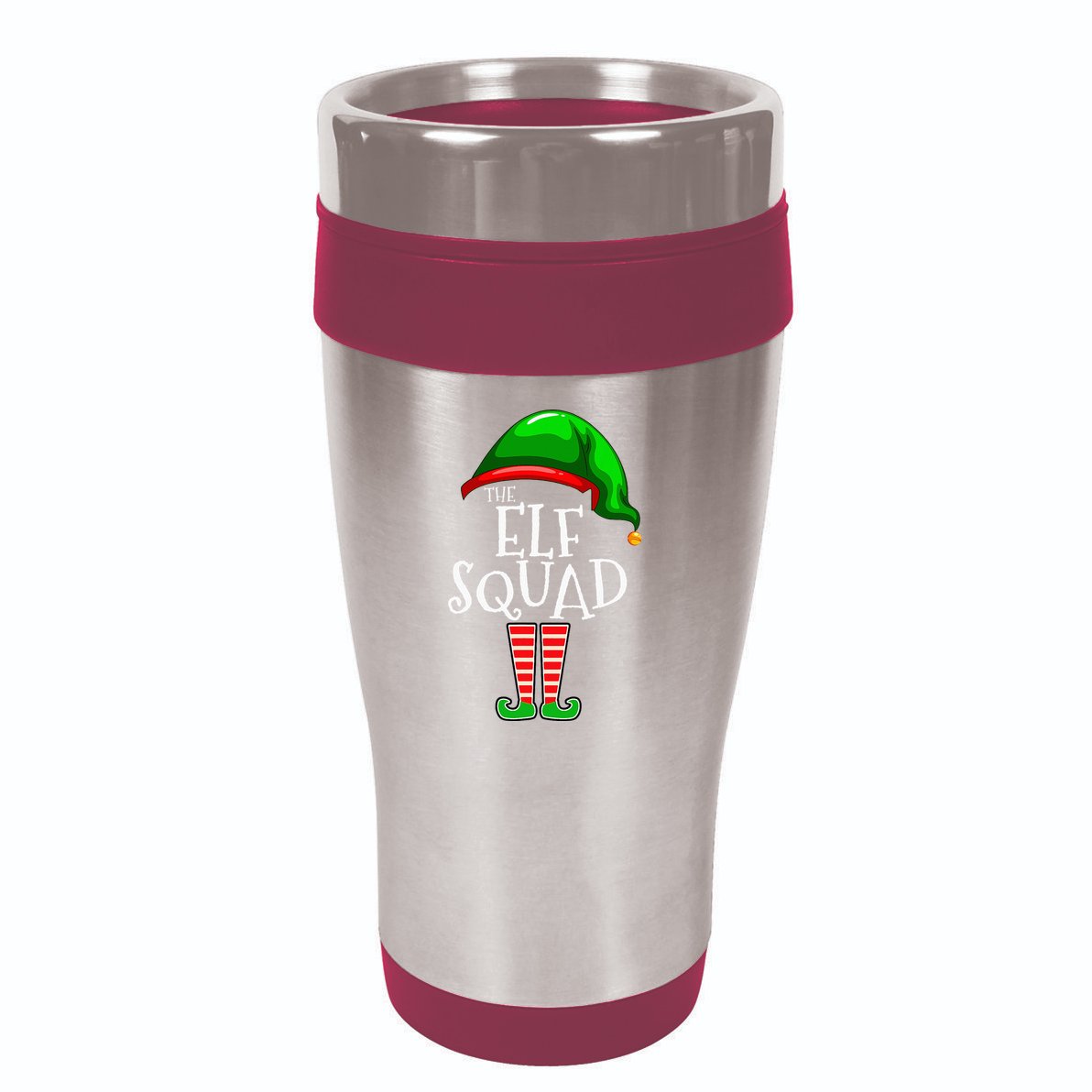 The Elf Squad Family Matching Group Christmas 16oz Travel Tumbler
