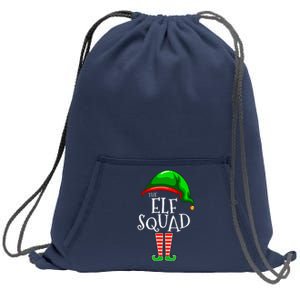 The Elf Squad Family Matching Group Christmas Sweatshirt Cinch Pack Bag