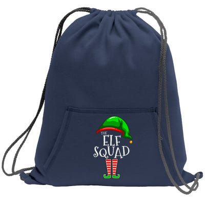 The Elf Squad Family Matching Group Christmas Sweatshirt Cinch Pack Bag