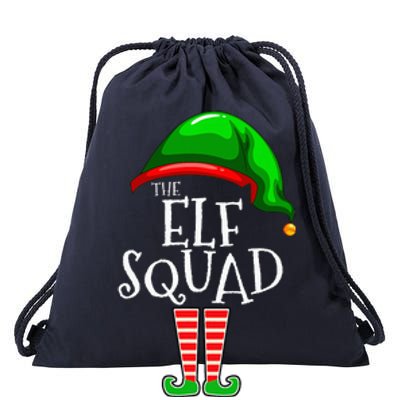 The Elf Squad Family Matching Group Christmas Drawstring Bag