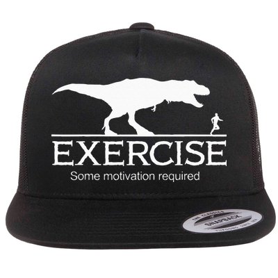 TRex Exercise Some Motivation Required Flat Bill Trucker Hat
