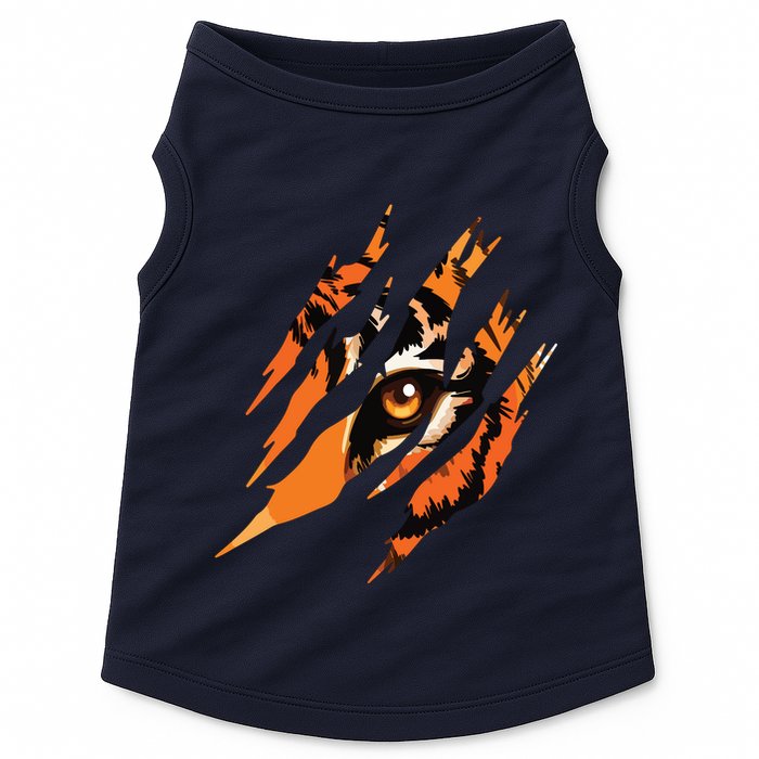 Tiger Eye Safari Zoo Wildlife Animal Zookeeper Costume Gift Doggie Tank