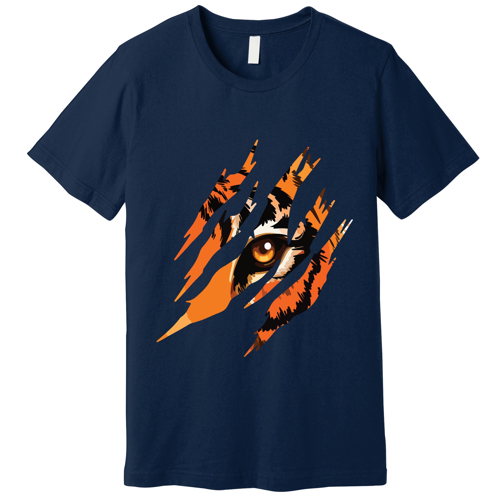 Tiger Eye Safari Zoo Wildlife Animal Zookeeper Costume Gift Premium T-Shirt