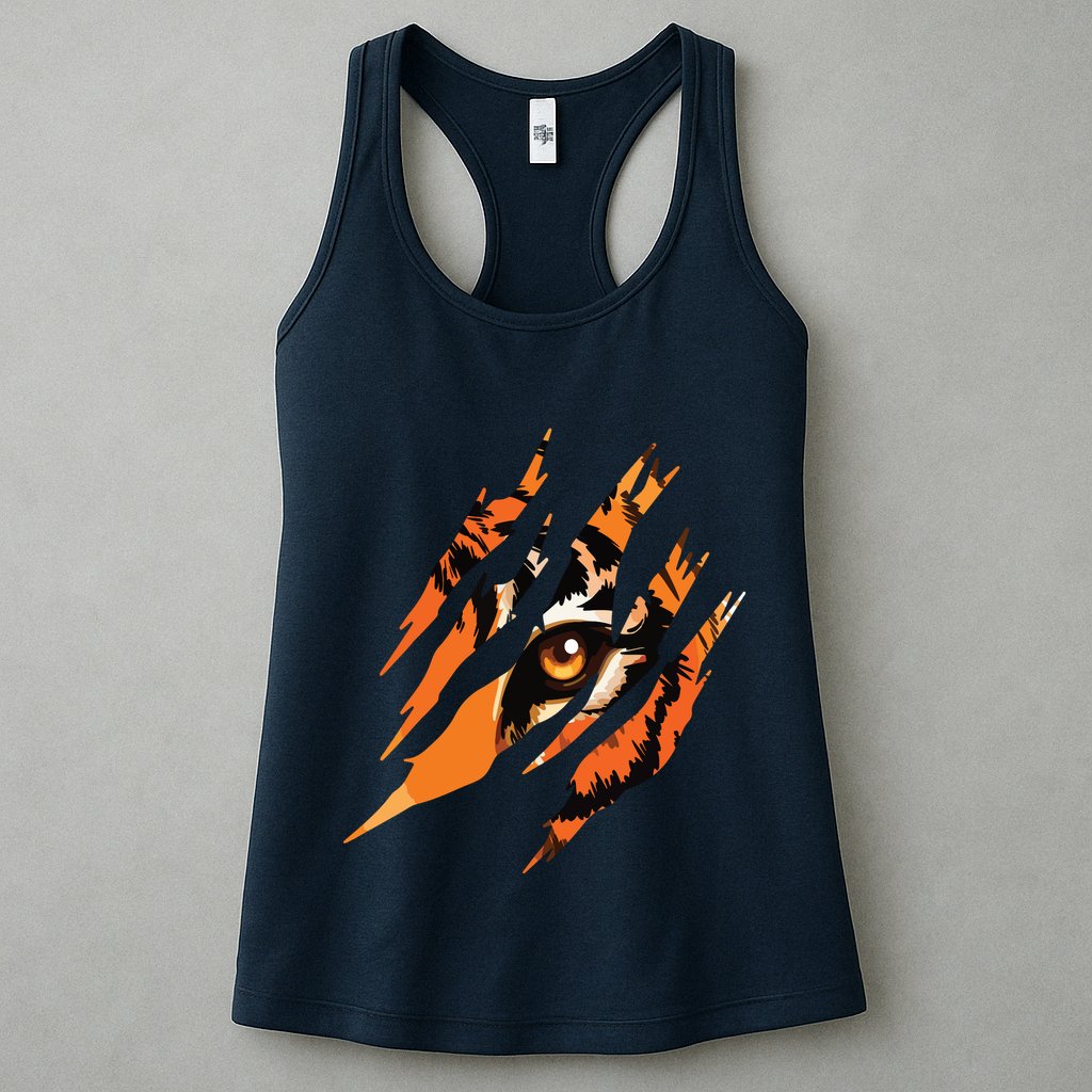 Tiger Eye Safari Zoo Wildlife Animal Zookeeper Costume Gift Womens Tank Top