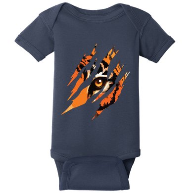 Tiger Eye Safari Zoo Wildlife Animal Zookeeper Costume Gift Baby Bodysuit