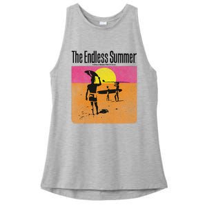 The Endless Summer 1966 Classic Surf Movie 60s Ladies PosiCharge Tri-Blend Wicking Tank